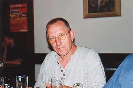 Hubert am Samstagabend beim Fondue ....